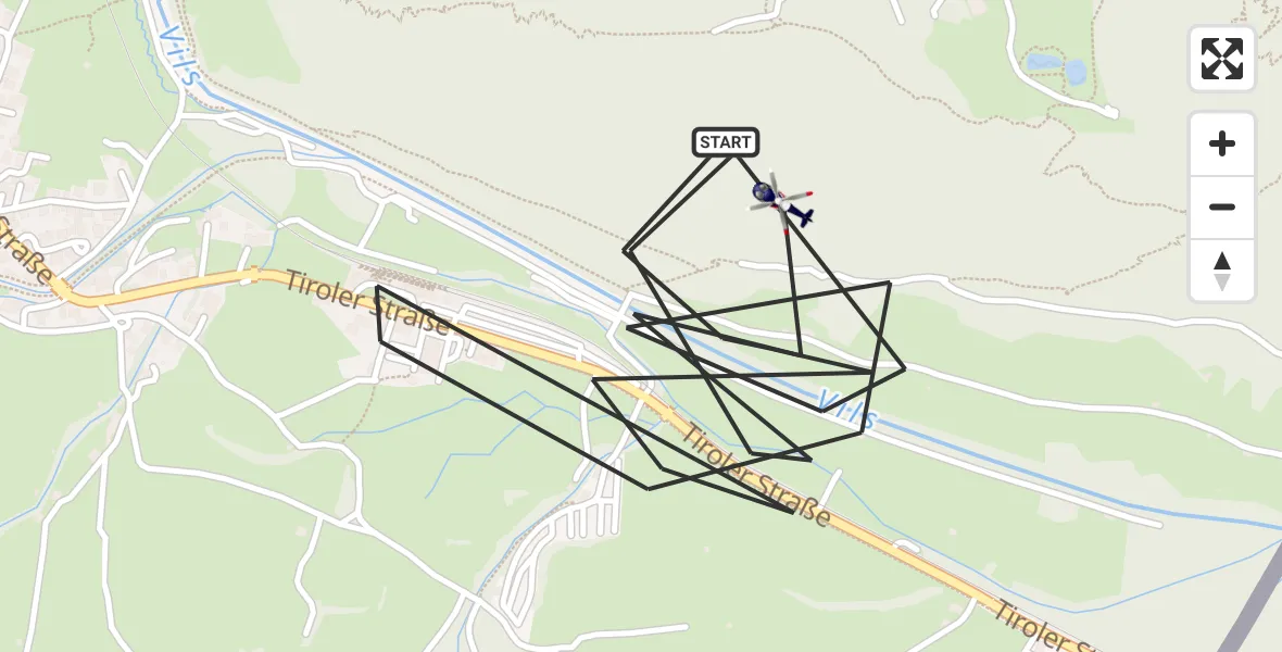 Flugroute Polizeihubschrauber Pfronten - Pfronten, 22 Oktober 2026, 11:01