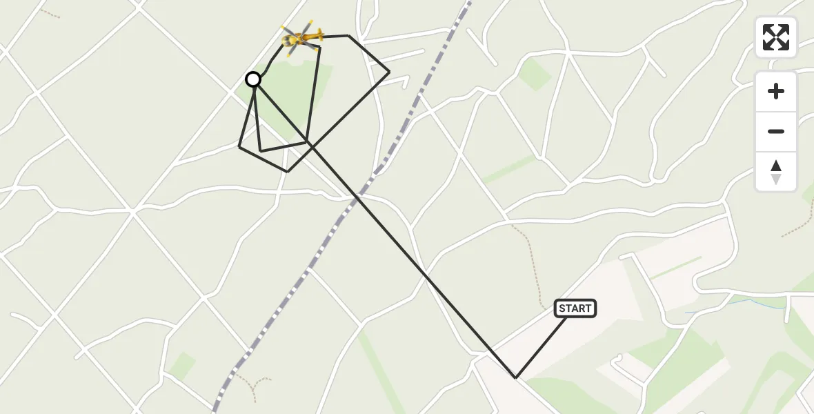 Flugroute Rettungshubschrauber Nieder-Wiesen - Wendelsheim, 22 Oktober 2026, 12:14