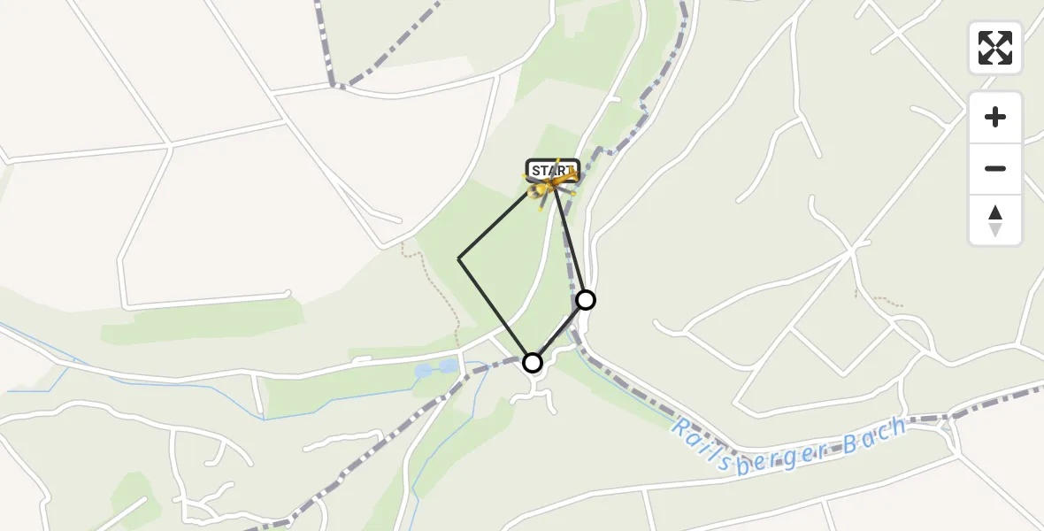Flugroute Rettungshubschrauber Mörsfeld - Mörsfeld, 22 Oktober 2026, 15:08