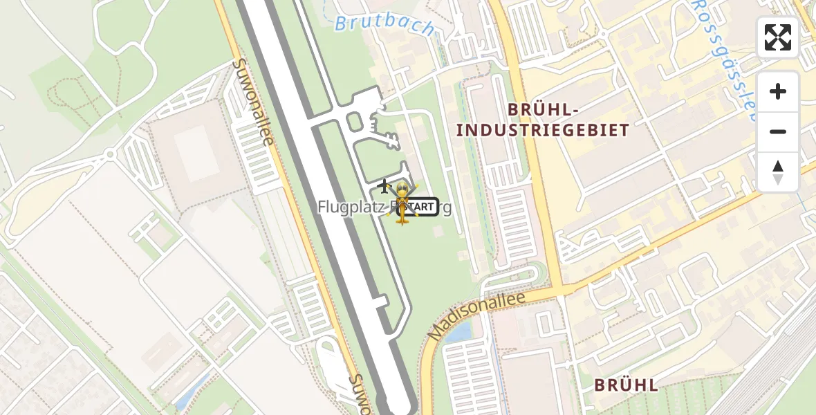 Flugroute Ambulanzhubschrauber Freiburg im Breisgau Flugplatz - Freiburg im Breisgau Flugplatz, 23 Oktober 2026, 06:42