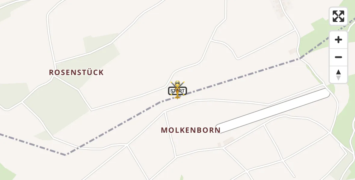 Flugroute Rettungshubschrauber Rockenhausen - Rockenhausen, 23 Oktober 2026, 12:01