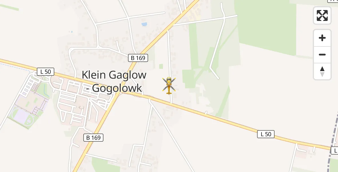 Flugroute Rettungshubschrauber Kolkwitz - Kolkwitz, 23 Oktober 2026, 12:13
