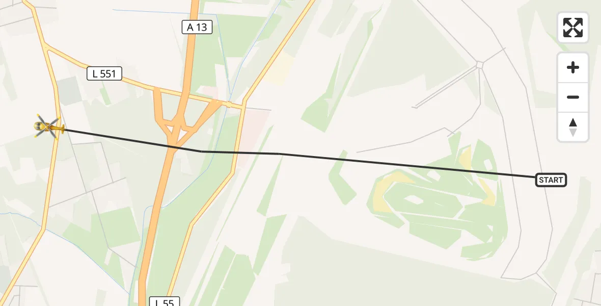 Flugroute Rettungshubschrauber Schipkau - Schipkau, 24 Oktober 2026, 07:48