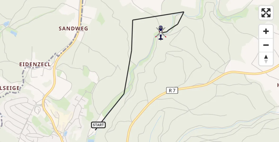 Flugroute Polizeihubschrauber Wörth a.d.Donau - Wörth a.d.Donau, 24 Oktober 2026, 10:30