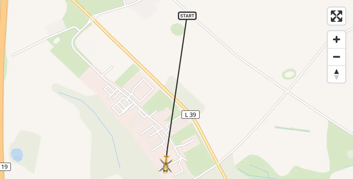 Flugroute Ambulanzhubschrauber Dummerstorf - Dummerstorf, 24 Oktober 2026, 11:17
