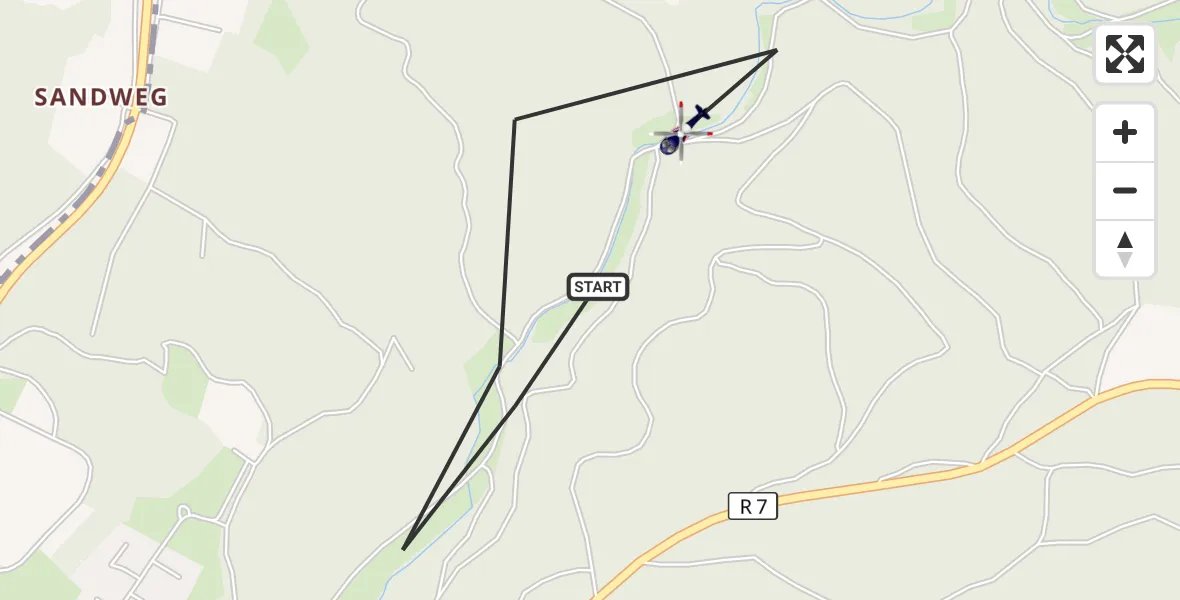 Flugroute Polizeihubschrauber Wörth a.d.Donau - Wörth a.d.Donau, 24 Oktober 2026, 11:34