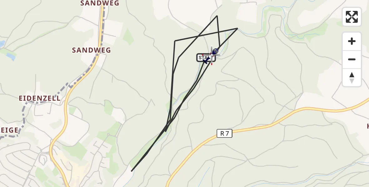 Flugroute Polizeihubschrauber Wörth a.d.Donau - Wörth a.d.Donau, 24 Oktober 2026, 11:45