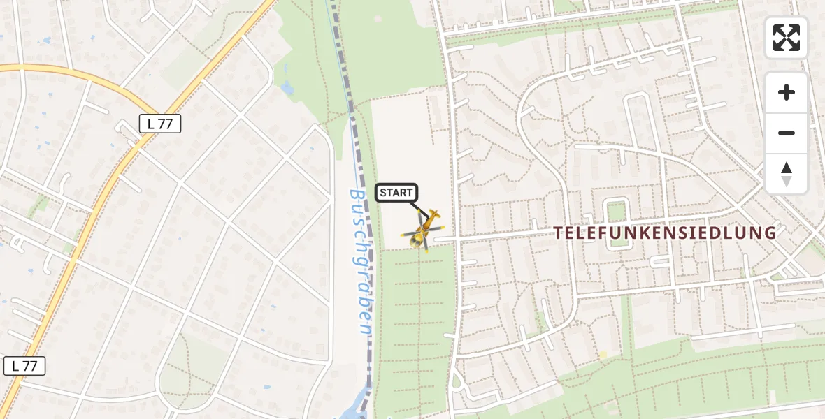 Flugroute Rettungshubschrauber Berlin - Berlin, 25 Oktober 2026, 10:16