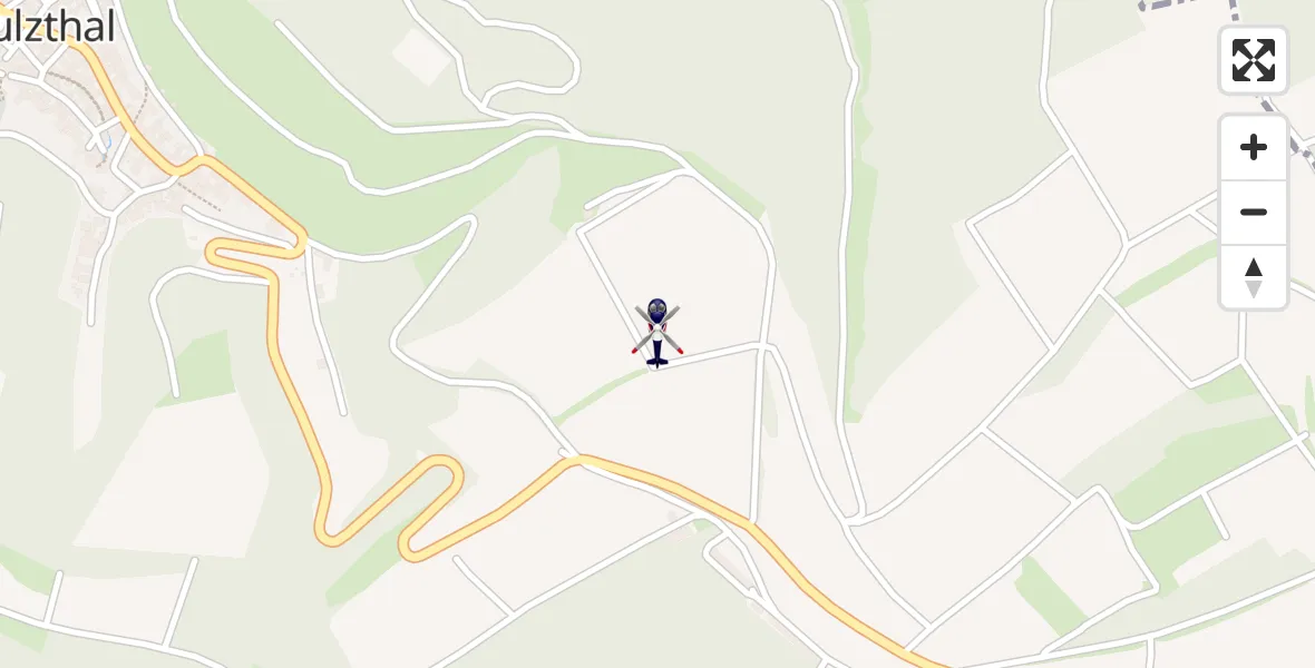 Flugroute Polizeihubschrauber Sulzthal - Sulzthal, 25 Oktober 2026, 15:32