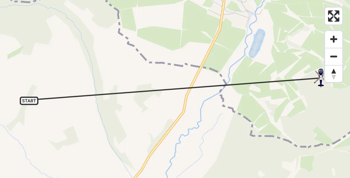 Flugroute Polizeihubschrauber Hammelburg - Oberthulba, 26 Oktober 2026, 09:45