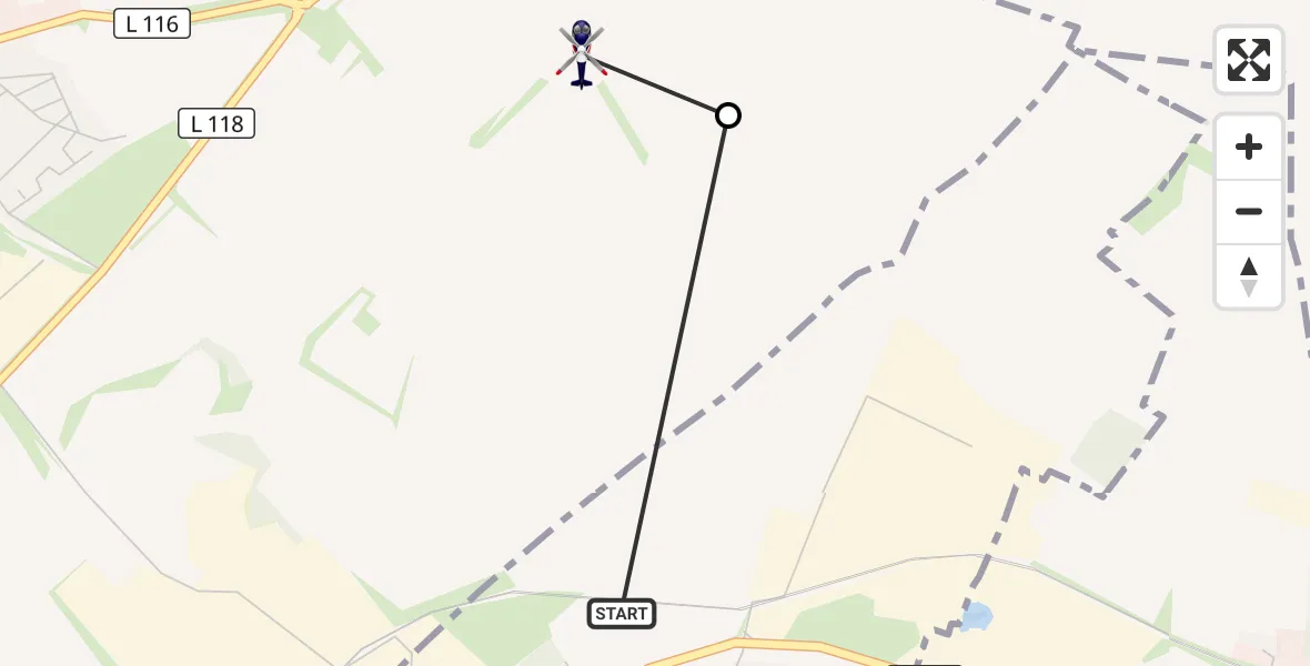 Flugroute Polizeihubschrauber Kretz - Nickenich, 26 Oktober 2026, 09:53