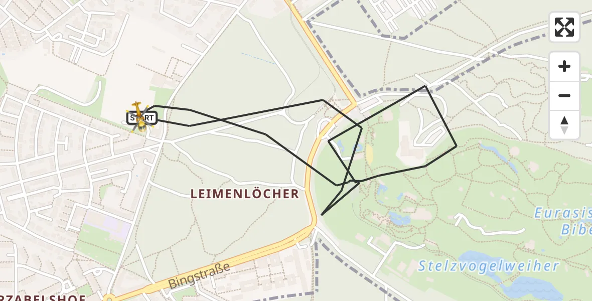 Flugroute Ambulanzhubschrauber Nürnberg - Nürnberg, 26 Oktober 2026, 10:02