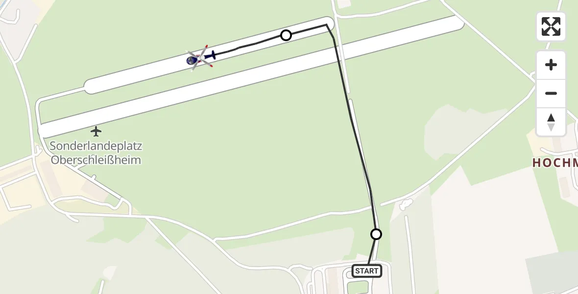 Flugroute Polizeihubschrauber Oberschleißheim - Schleissheim Flugplatz, 26 Oktober 2026, 15:22