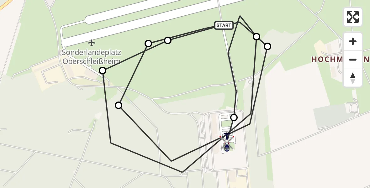 Flugroute Polizeihubschrauber Oberschleissheim Hubschrauberlandeplatz - Oberschleißheim, 26 Oktober 2026, 16:04