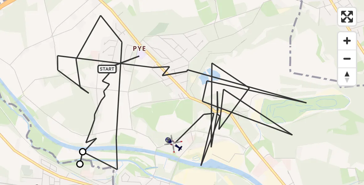 Flugroute Polizeihubschrauber Osnabrück - Osnabrück, 27 Oktober 2026, 09:52