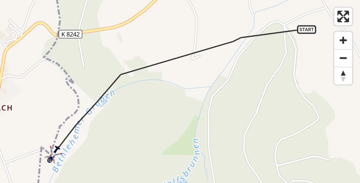 Flugroute Polizeihubschrauber Pfullendorf - Pfullendorf, 27 Oktober 2026, 10:46