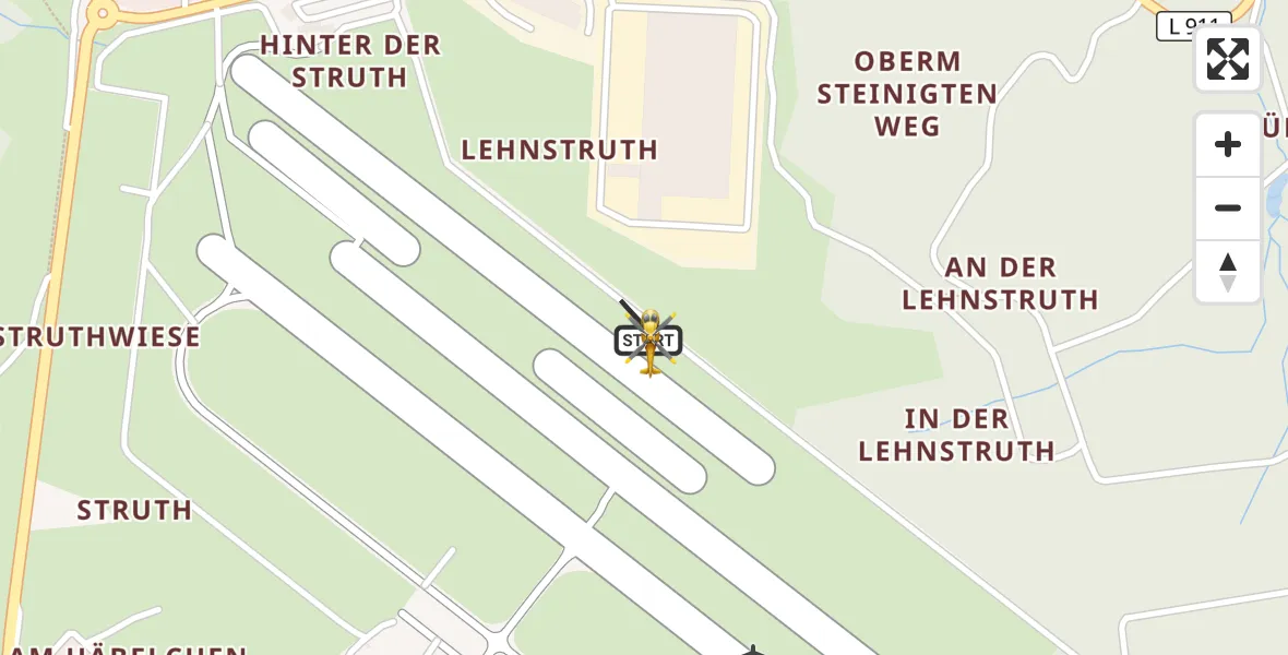 Flugroute Rettungshubschrauber Siegerland Flughafen - Siegerland Flughafen, 27 Oktober 2026, 13:08