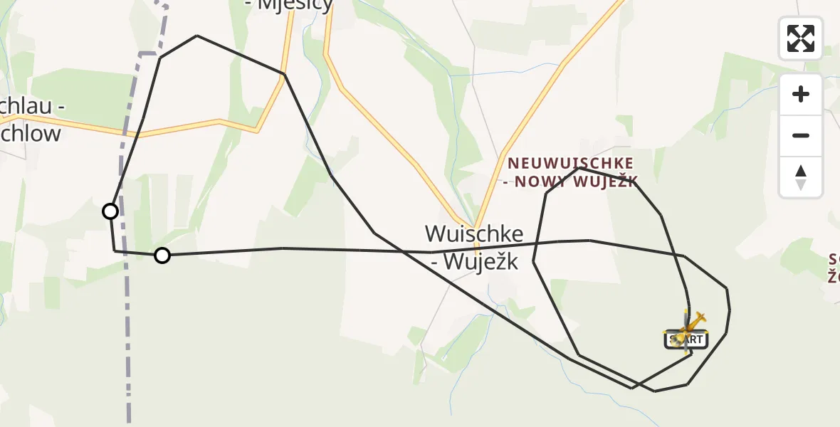 Flugroute Rettungshubschrauber Hochkirch - Hochkirch, 27 Oktober 2026, 17:52