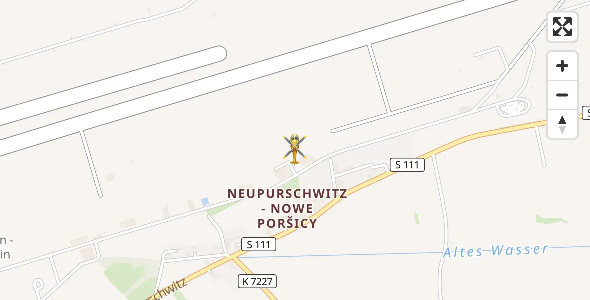Flugroute Rettungshubschrauber Bautzen Flugplatz - Bautzen Flugplatz, 27 Oktober 2026, 18:26