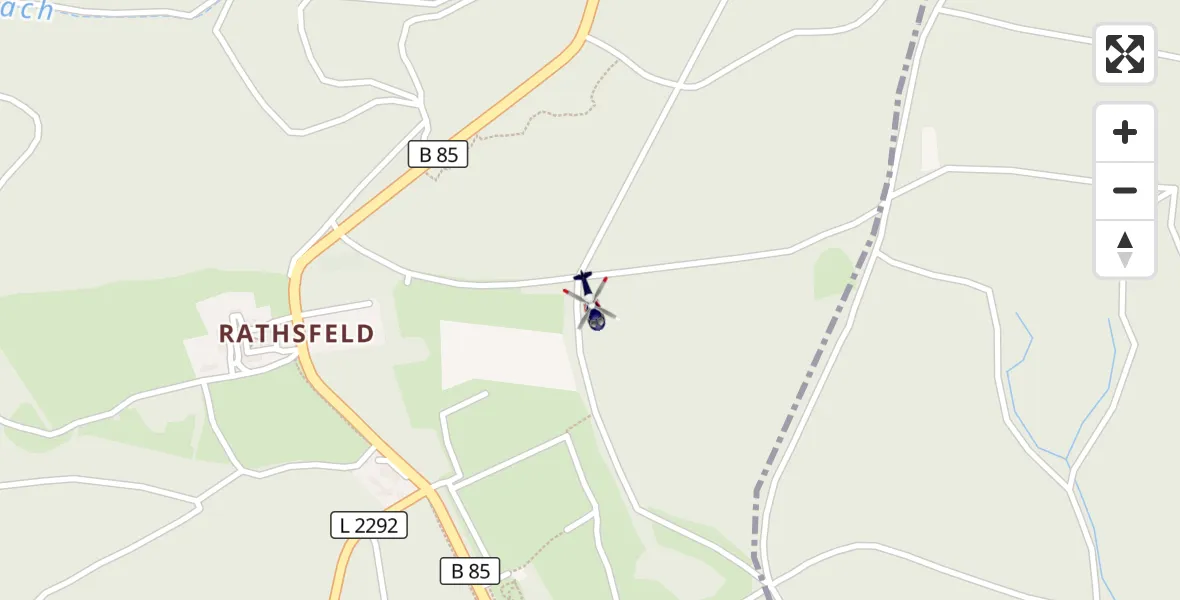 Flugroute Polizeihubschrauber Kyffhäuserland - Kyffhäuserland, 27 Oktober 2026, 19:21