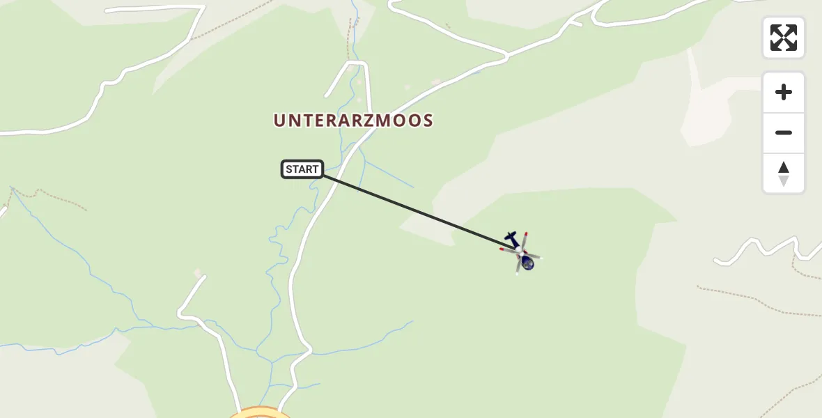 Flugroute Polizeihubschrauber Flintsbach a.Inn - Flintsbach a.Inn, 27 Oktober 2026, 19:28