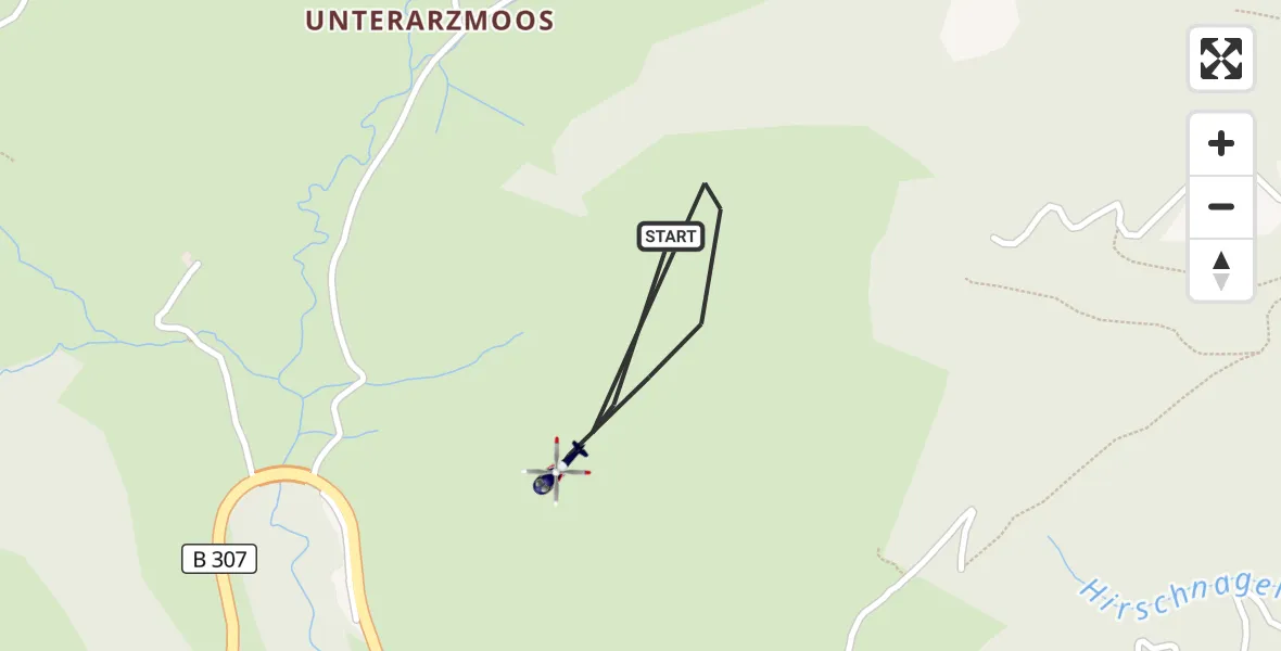 Flugroute Polizeihubschrauber Flintsbach a.Inn - Flintsbach a.Inn, 27 Oktober 2026, 19:40