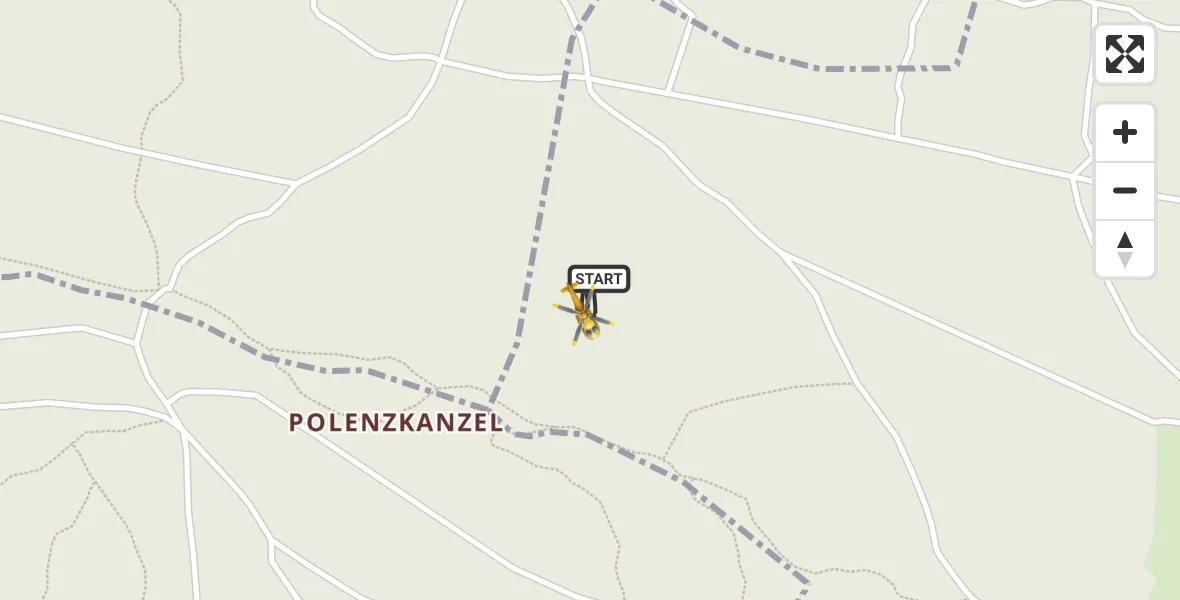 Flugroute Rettungshubschrauber Lawalde - Lawalde, 27 Oktober 2026, 19:57