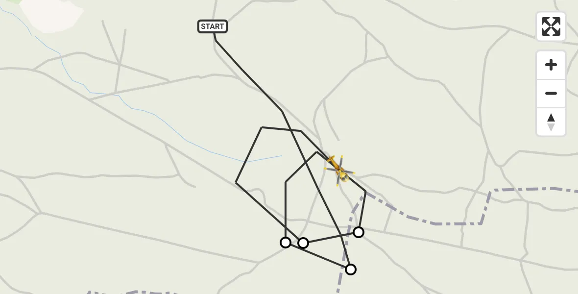 Flugroute Rettungshubschrauber Hochkirch - Hochkirch, 27 Oktober 2026, 20:34