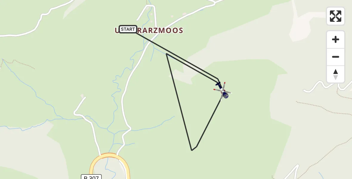 Flugroute Polizeihubschrauber Flintsbach a.Inn - Flintsbach a.Inn, 27 Oktober 2026, 20:39