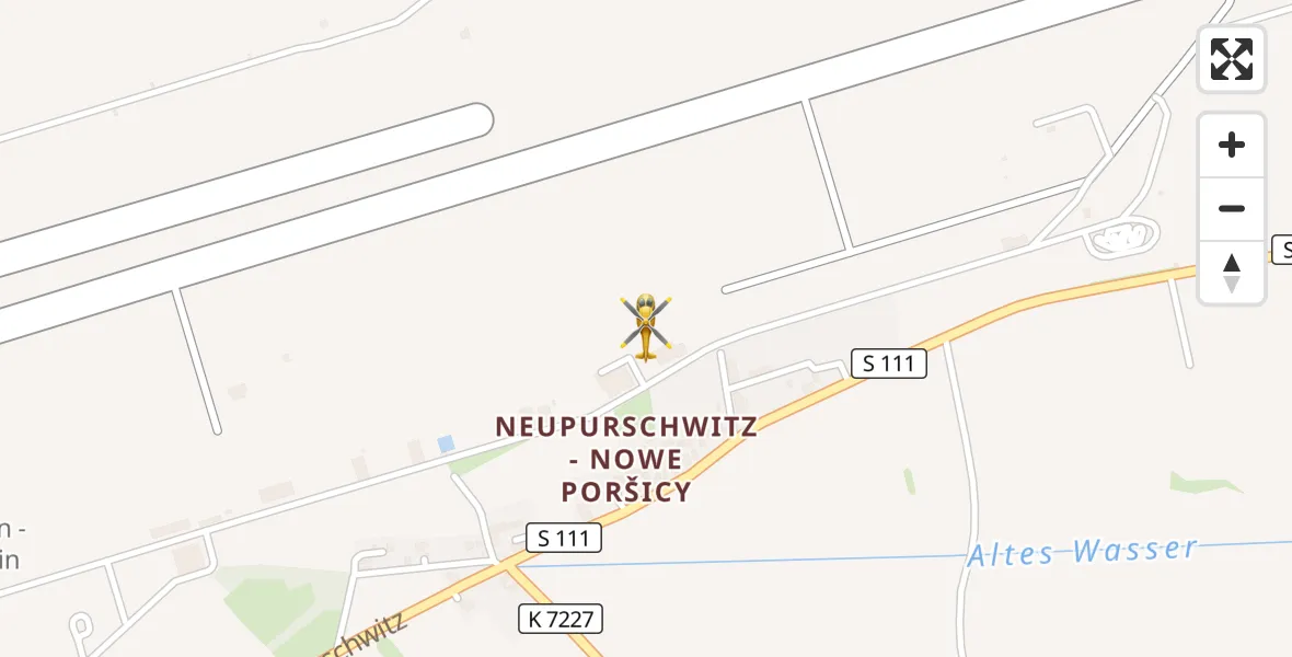 Flugroute Rettungshubschrauber Bautzen Flugplatz - Bautzen Flugplatz, 28 Oktober 2026, 08:57