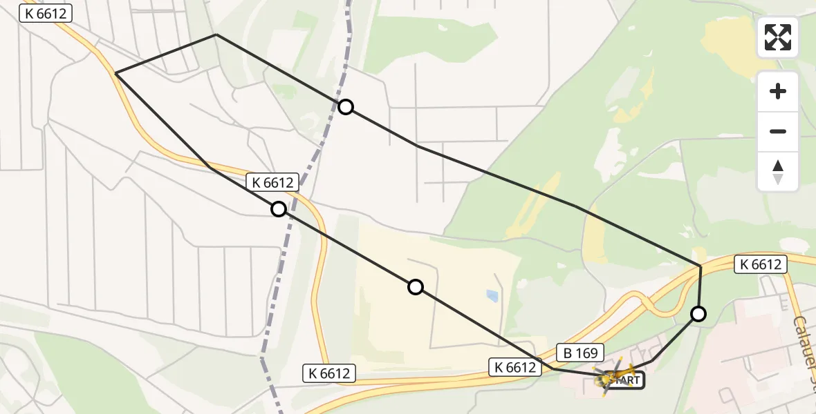 Flugroute Ambulanzhubschrauber ADAC Luftrettungsstation Senftenberg Hubschrauberlandeplatz - ADAC Luftrettungsstation Senftenberg Hubschrauberlandeplatz, 28 Oktober 2026, 09:53