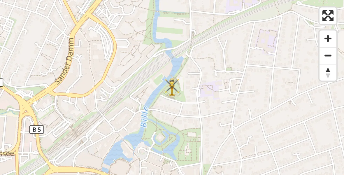Flugroute Rettungshubschrauber Hamburg - Hamburg, 28 Oktober 2026, 10:47