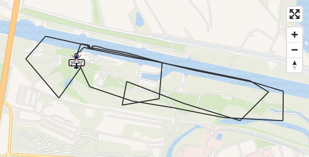 Flugroute Polizeihubschrauber Ingolstadt - Ingolstadt, 28 Oktober 2026, 11:54