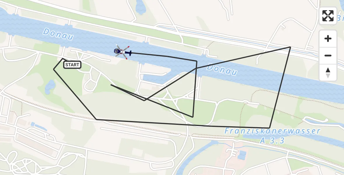 Flugroute Polizeihubschrauber Ingolstadt - Ingolstadt, 28 Oktober 2026, 13:21