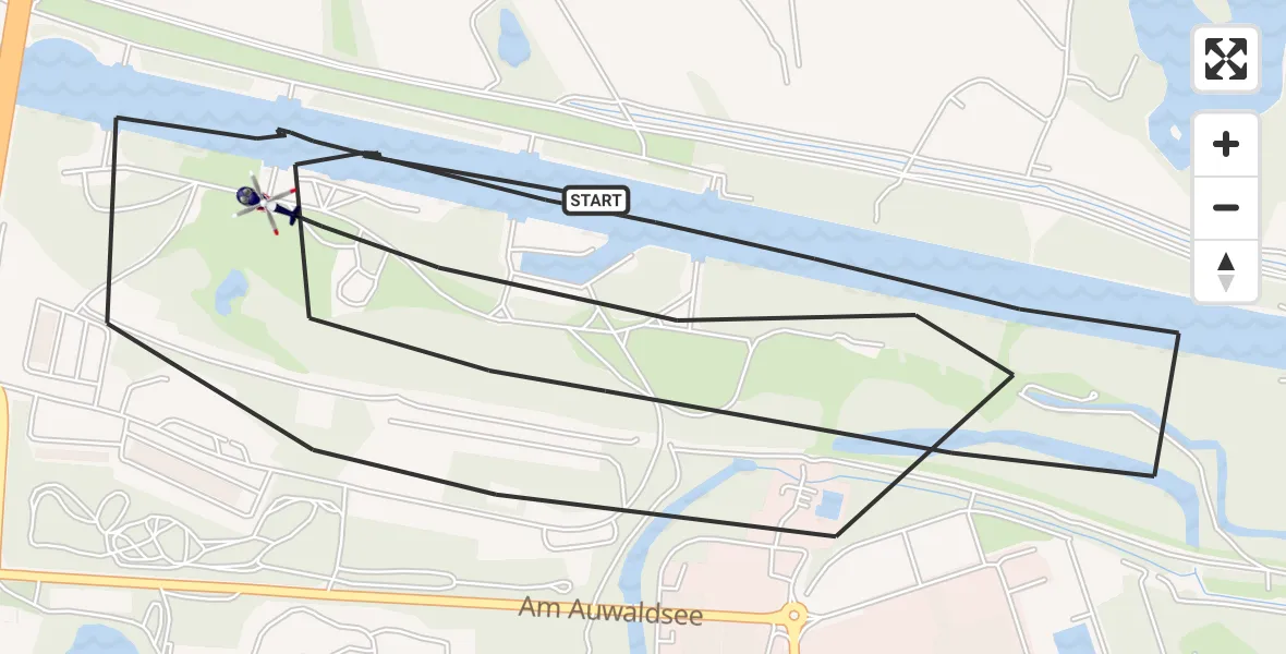Flugroute Polizeihubschrauber Ingolstadt - Ingolstadt, 28 Oktober 2026, 13:26