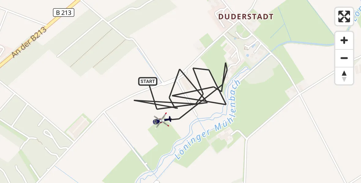 Flugroute Polizeihubschrauber Löningen - Löningen, 28 Oktober 2026, 18:00