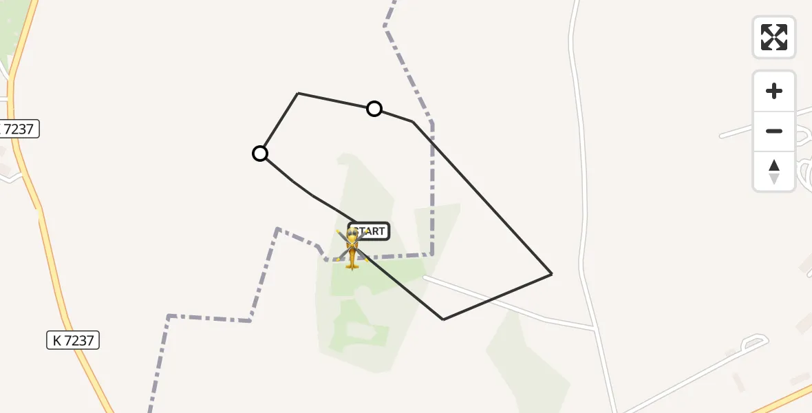 Flugroute Rettungshubschrauber Kubschütz - Kubschütz, 28 Oktober 2026, 19:29