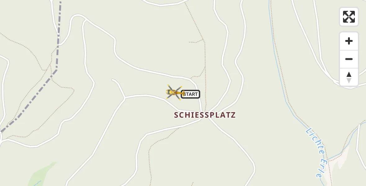 Flugroute Rettungshubschrauber Schleusingen - Schleusingen, 29 Oktober 2026, 07:48