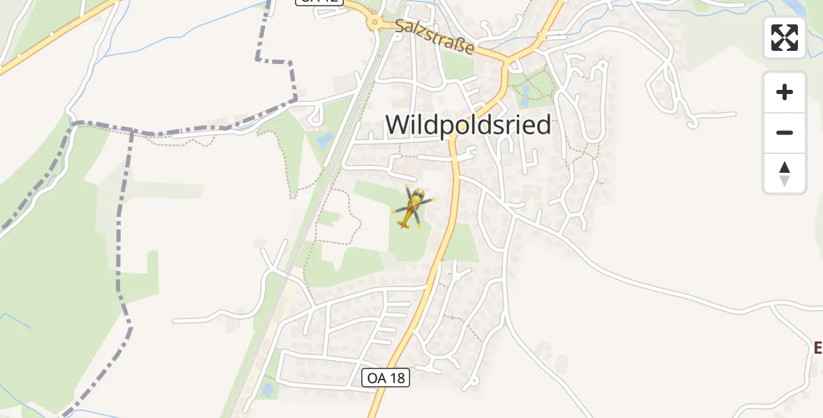 Flugroute Rettungshubschrauber Wildpoldsried - Wildpoldsried, 29 Oktober 2026, 07:54