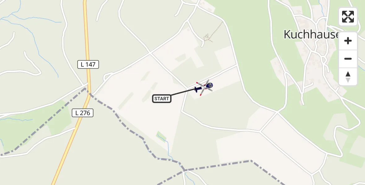 Flugroute Polizeihubschrauber Windeck - Windeck, 29 Oktober 2026, 09:09
