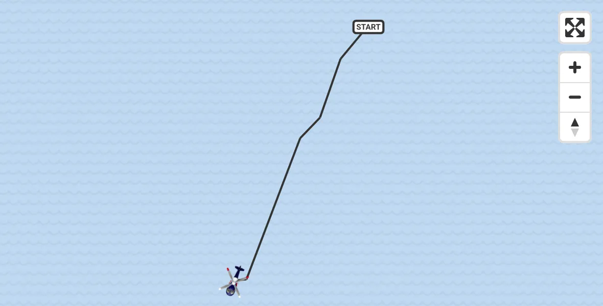 Flugroute Polizeihubschrauber North Sea - North Sea, 29 Oktober 2026, 12:36