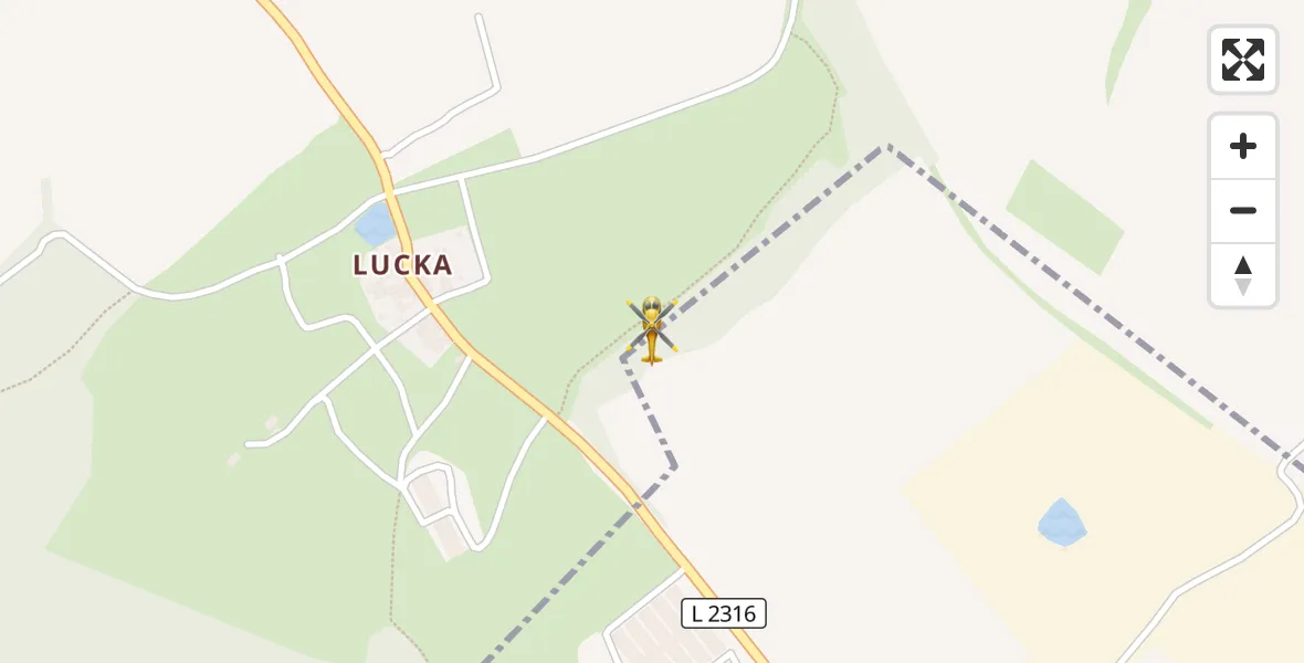 Flugroute Rettungshubschrauber Bürgel - Bürgel, 29 Oktober 2026, 13:46