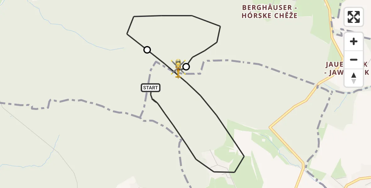 Flugroute Rettungshubschrauber Lawalde - Lawalde, 29 Oktober 2026, 17:15