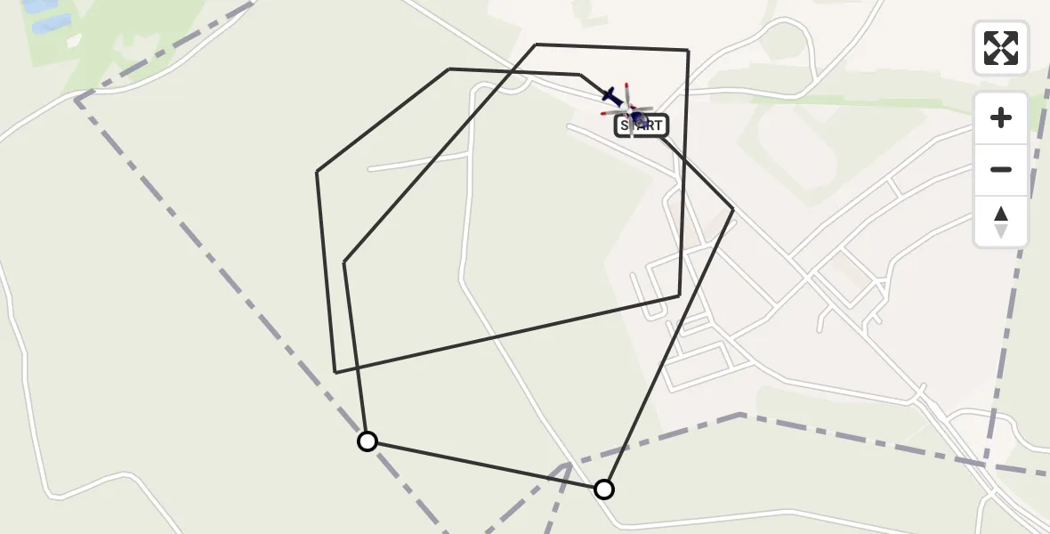 Flugroute Polizeihubschrauber Emmerzhausen - Emmerzhausen, 29 Oktober 2026, 17:45
