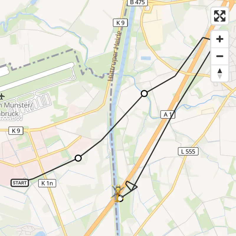 Greven Map Ambulanzhubschrauber nach Greven, A 1 | 30 Oktober 2026 12:19 ...