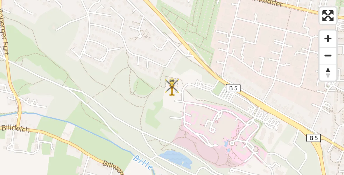 Flugroute Rettungshubschrauber Christoph Hansa ADAC Hubschrauberlandeplatz - Christoph Hansa ADAC Hubschrauberlandeplatz, 30 Oktober 2026, 14:14