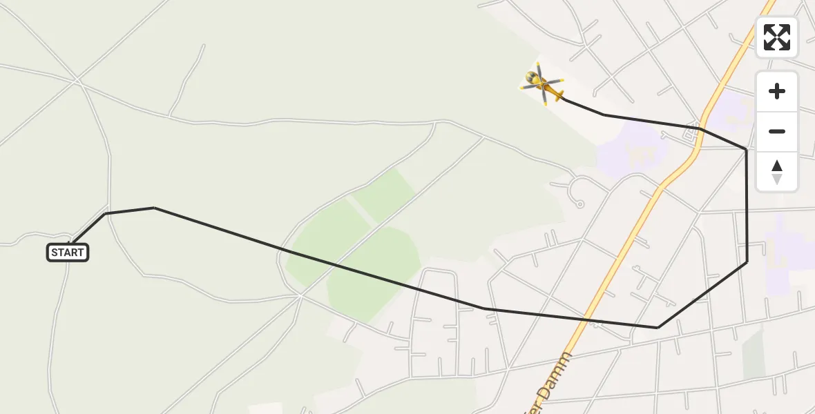 Flugroute Rettungshubschrauber Berlin - Berlin, 31 Oktober 2026, 09:53
