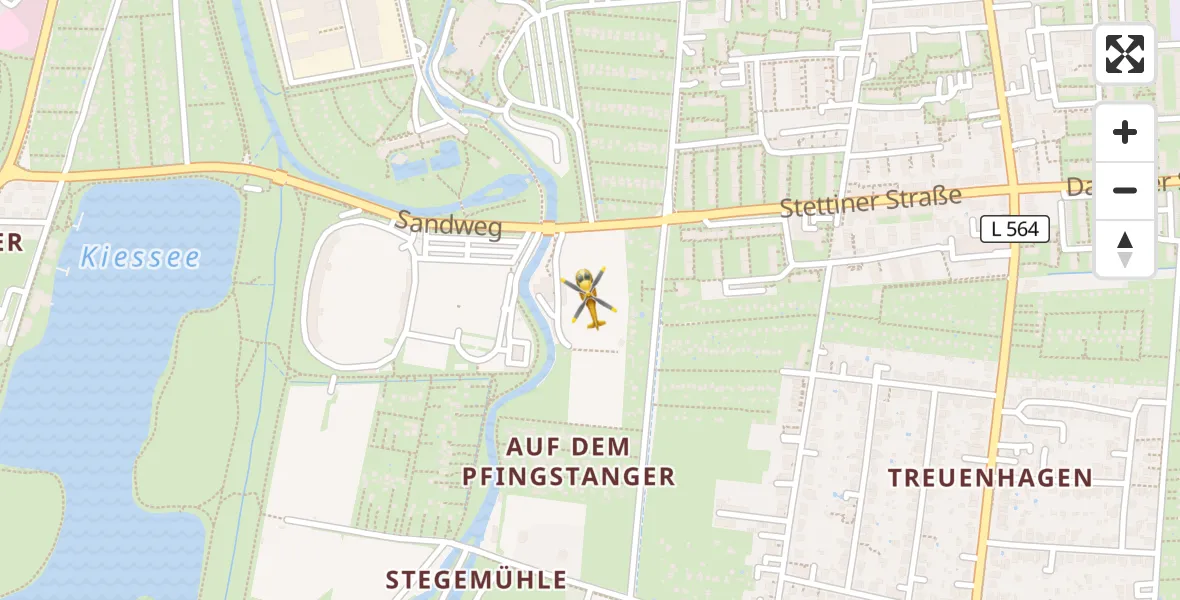 Flugroute Rettungshubschrauber Göttingen - Göttingen, 31 Oktober 2026, 13:53